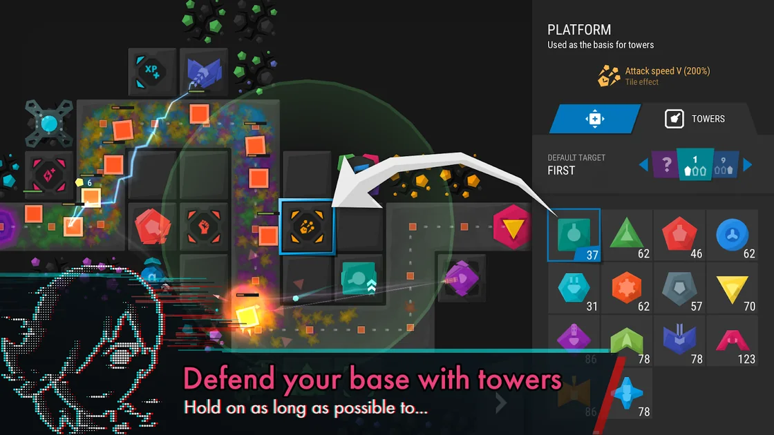Infinitode 2 - Tower Defense — official screenshot 1